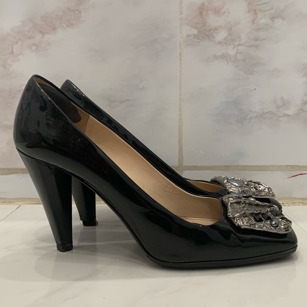 Vintage Prada square toe heels size 39